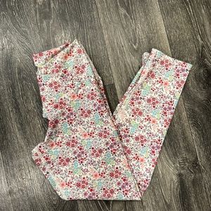 Evolution and Creation Small floral athletic leggings